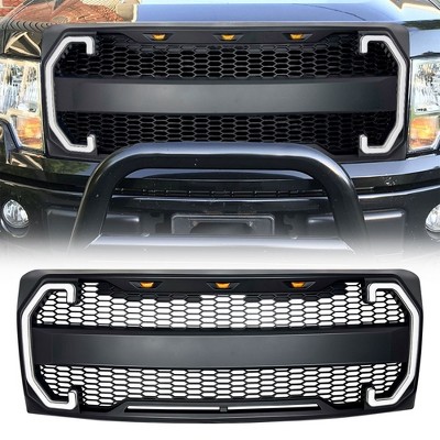 AMERICAN MODIFIED Raptor Style Front Grille w/LED Lights for 2009-2014 Ford F150