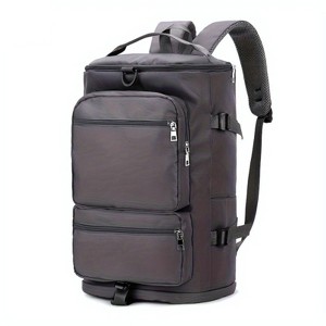 VisioGear Backpacks, Large Capacity Bag with Shoe Compartment, Backpacks with Adjustable Shoulder Strap for Travel, Black, 17.32”*13.39“*1.57” - 1 of 4