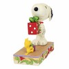 Jim Shore 5.0 Inch Christmas Exchange Snoopy Woodstock Exchange Gifts Figurines - 2 of 3