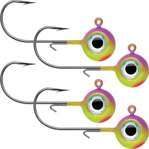 VMC Neon Moon Eye 1/8 Oz. 3D Holographic Jig - 4 Pack - Purpledescent - 1 of 2