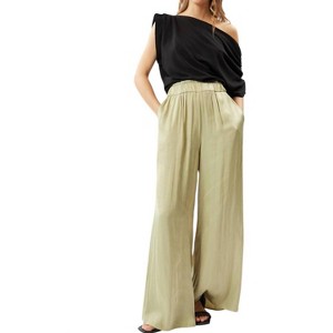 Women's Asymmetric Off-the-shoulder Top - DELUC - 1 of 4