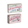 Transpac Wood Vintage Berry Block Decor Set of 2 Spring Home Decorations - 2 of 3