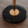 Vynxaria Gold & Marble Adjustable Coffee Tables - 22.1" Compact Side Table with Tray - 4 of 4