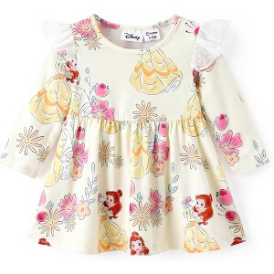 Disney Minnie Mouse Mickey Mouse Baby Girl Dress Christmas Bow Tie Long-Sleeve Dresses  Birthday Gift - 1 of 4