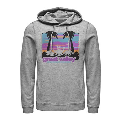 Men's The Land Before Time Retro Great Valley Pull Over Hoodie ...