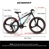 VASIP 27 Inch Wheel Mountain Bike, 21-speed Disc Brake Trigger Transmission, Aluminum Frame Unisex Mountain Bike, Black + Blue - 3 of 4