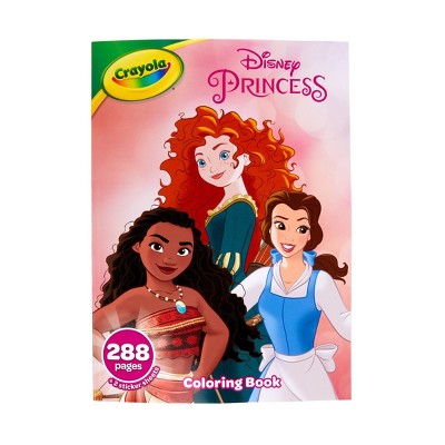 Crayola 288pg Disney Princess Coloring Book with Sticker Sheets