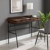 3 Drawer Angled Writing Desk with Cord Management Slots - Saracina Home - 3 of 4