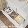 CuisinSmart 6/7/8 Drawer Dresser for Bedroom, Natural Double Dresser Organizer with Concave Handles, Modern Chest of Drawers - 3 of 4