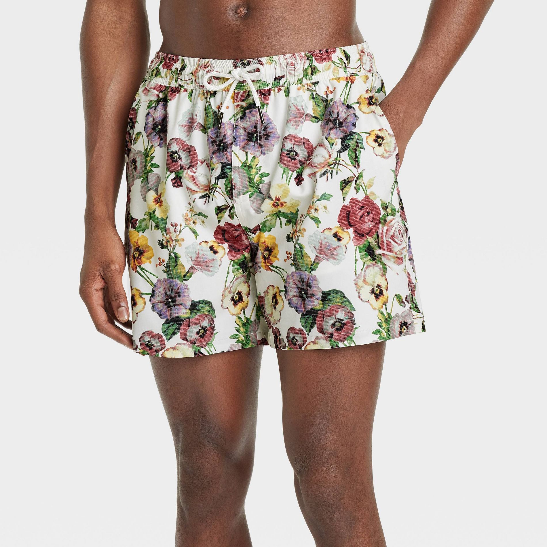 Men's 5" Swim Trunks with Boxer Brief Liner - Goodfellow & Co™