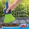 Lola Products Whisk Broom, Hand Brush, Durable Bristles, Whisks Away Dirt & Debris, Compact, Hang Hole for Easy Storage, Indoor/Outdoor, 1 Pack - 4 of 4