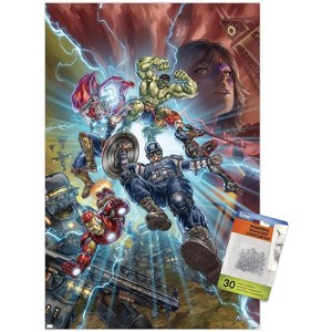 Trends International Marvel's Avengers - Battle Unframed Wall Poster Prints - 1 of 4