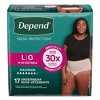 Depend Fresh Protection Adult Incontinence & Postpartum Underwear for Women - Maximum Absorbency - Blush - 2 of 4