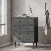 NicBex Round Handles Modern Storage Dresser for Bedroom with Tapered Legs & Drawers - image 2 of 4