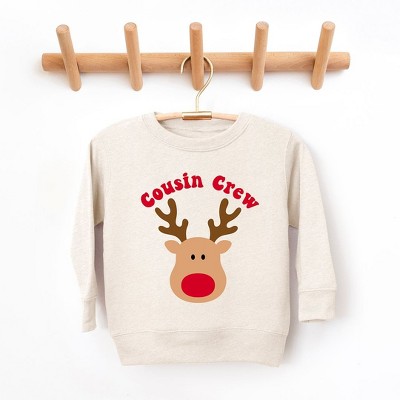 The Juniper Shop Cousin Crew Reindeer Youth Ultra-Soft Graphic Sweatshirt