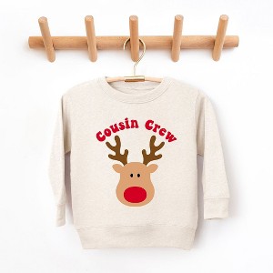 The Juniper Shop Cousin Crew Reindeer Youth Ultra-Soft Graphic Sweatshirt - 1 of 3