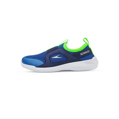 Condition photo showing New/Like New for speedo junior pull on water shoes - blue s