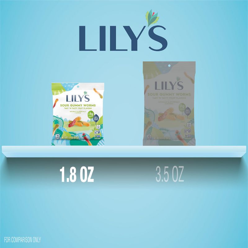 Lily&#39;s Worms Sour Fruit Flavors - 1.8oz, 6 of 9