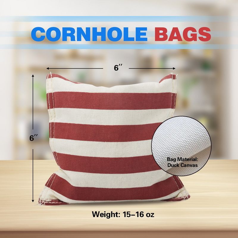 GSE Set of 8 Regulation Size Cornhole Bean Bags. Corn Hole Board Toss Game Replacement Bean Bags, 2 of 6