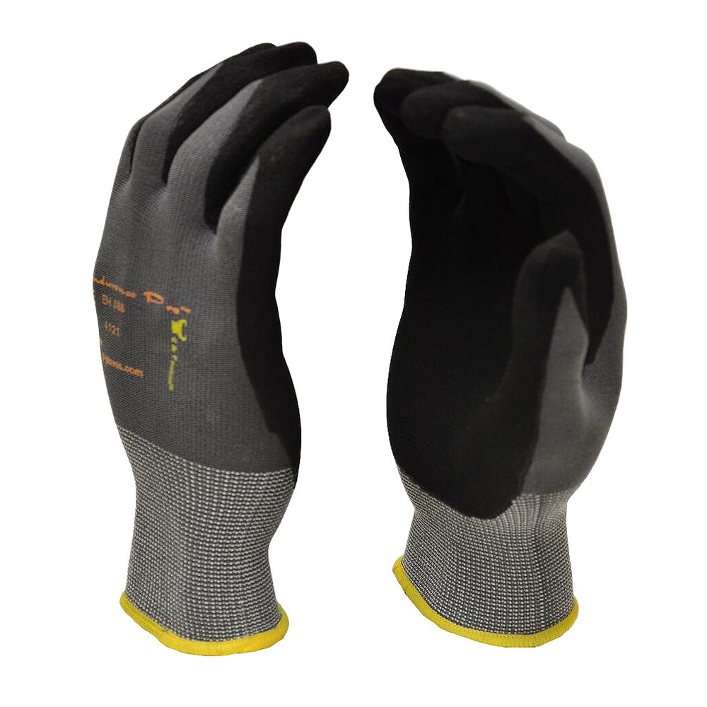 G & F Gloves 1529 Endurance Pro Seamless Knit Nylon Gloves with Micro Form Nitrile Grip - 1 Pair - XL