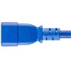 Monoprice Extension Cord - 3 Feet - Blue, IEC 60320 C14 to IEC 60320 C13, 14AWG, 15A, SJT, 100-250V, For Powering Computers, Monitors - 3 of 4