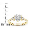 Guili Sterling Silver Three-Stone "I Love You" Ring with Heart Cubic Zirconias for a Timeless, Sparkling Look. White, Gold, or Rose Gold. Sizes 6-8. - 3 of 3