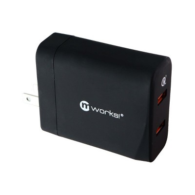mworks! mPOWER! Dual Port USB Wall Charger (Adaptive Output) - Black