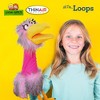 Living Puppets: Loops The Pink Bird - 21" Plush Hand Puppet, Handmade Pal - 3 of 4