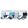 Luvable Friends Infant Boys Newborn and Baby Terry Socks, Blue Navy Sneakers - 2 of 4
