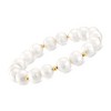 Ross-Simons 9-10mm Cultured Pearl Jewelry Set: 3 Stretch Bracelets With 14kt Yellow Gold - 3 of 4