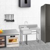 WhizMax Free Standing Stainless-Steel Single Bowl Commercial Restaurant Kitchen Sink - 2 of 4
