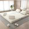 Dolonm 86.6" Boneless Compressed Sofa，Chenille 3-in-1 Convertible Bed/Chaise/Game Mat，No Assembly，for living room/bedroom - 2 of 4