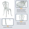 CLIHOME Cast Aluminum Bistro Outdoor Chairs(Set of 2) - 4 of 4