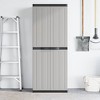 vidaXL Outdoor Storage Cabinet Grey and Black Polypropylene Medium - 3 of 4