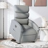 vidaXL Power Lift Recliner Chair for Elderly - Light Gray Fabric, Electric-Assist Stand, Manual Recline, Padded Comfort, Side Pocket, Solid Frame - 2 of 4