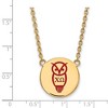 Black Bow Jewelry 14k Yellow Gold Plated Sterling Silver Chi Omega Greek Life Necklace 18 Inch - 3 of 4