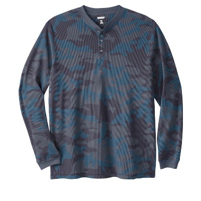KingSize Tall Waffle-Knit Thermal Henley Tee Tall