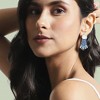 SOHI Women's Electric Blue Stone Drop Earrings - 3 of 4