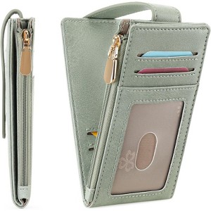 Clotth Women’s Wallets - RFID Blocking Microfiber Leather Bifold Wallets for Women- Capacity and Lightweight for Everyday Carry,Travel,Work - 1 of 4