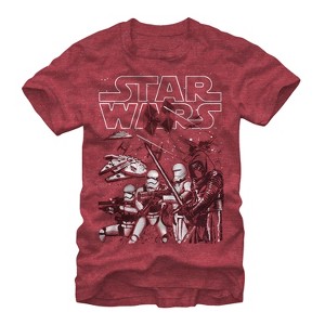 Men's Star Wars The Force Awakens Kylo Ren Into the Fray T-Shirt - 1 of 4