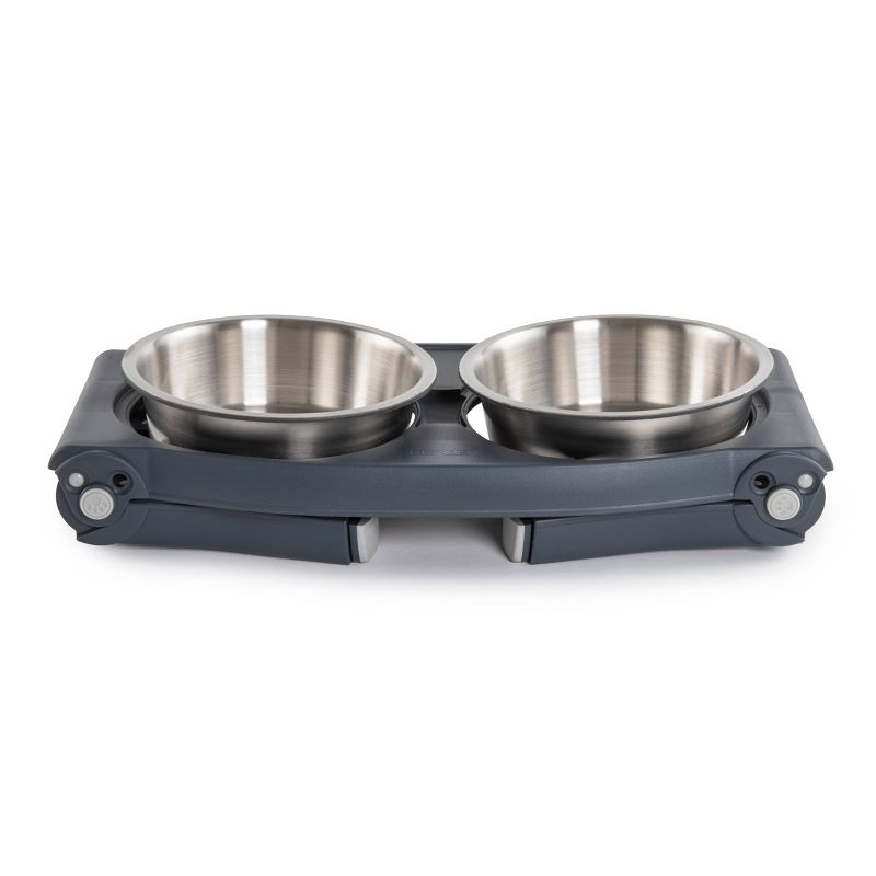 Dexas Adjustable Height Stainless Steel Dog Bowl, 3 of 7