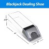 GSE Blackjack Game Combo Set - 6-Deck Shuffler, Dealer Shoe, Felt Layout, Discard Tray, 5 Cut Cards for Family & Casino Game Night - 4 of 4