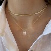 Diamond Choker Necklace for Women: Dainty 14K Gold/Sterling Silver Gold Plated CZ Jewelry, Trendy Gift - 2 of 4