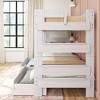 Max & Lily Solid Wood Modern Farmhouse Farmhouse Twin/Twin Bunk Bed with Storage Drawers - 4 of 4