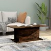 vidaXL Coffee Table White Engineered Wood Medium Modern Coffee Table - 2 of 4