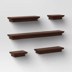 5pc Traditional Shelf Set Brown - Threshold™