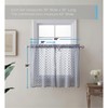 HLC.ME Herringbone Lace Sheer Kitchen Cafe Curtain Tiers for Small Windows & Bathroom - 3 of 4