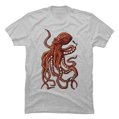 Men's Design By Humans Octopus By Anthony1287 T-Shirt