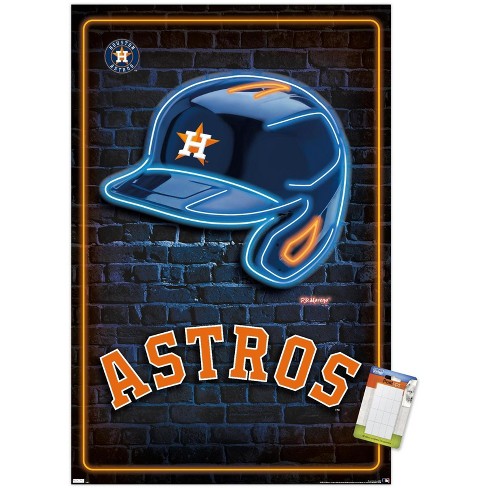 Trends International Mlb Houston Astros - Neon Helmet 23 Unframed Wall  Poster Prints : Target