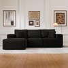 104x67x23.6in Luxury Net Red Beige Lamb Velvet Sofa, Convertible Double Sofa Bed for Living Room and Balcony - 3 of 4